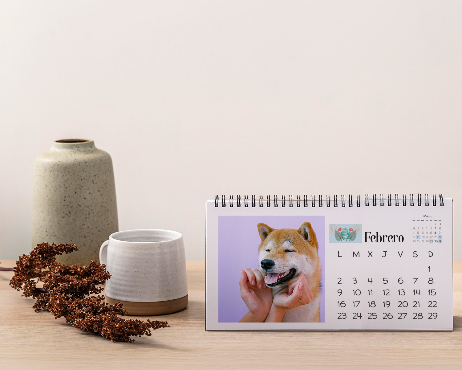 Calendario Mesa - 12 Fotografías