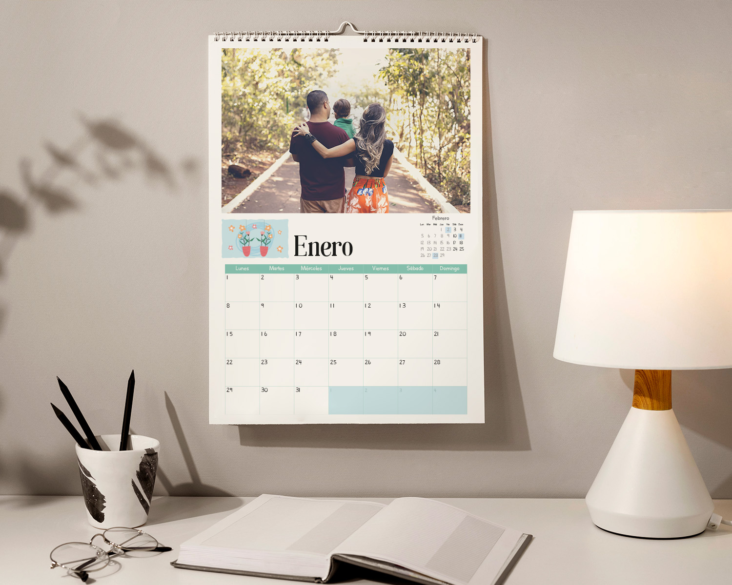 Calendario Mesa - 12 Fotografías